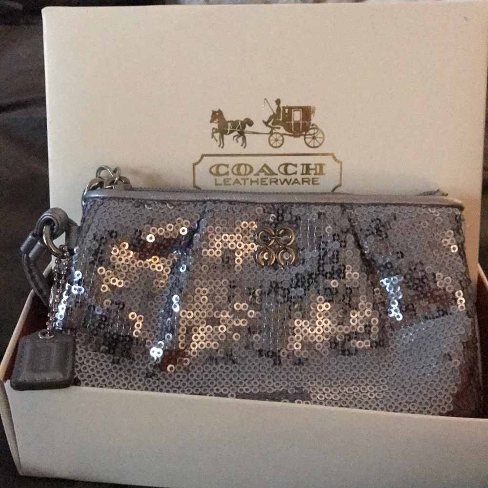 Coach sequin wristlist